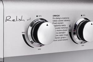 Koler Grill ogrodowy Gazowy Relish V1 16 kW 40 cm x 66 cm srebrny 6