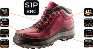 Neo trzewiki robocze damskie S3 SRC skórzane rozmiar 37 (82-540-37) 5