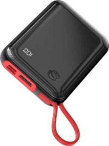 Powerbank Baseus Mini S USB-C 10000 mAh Czarno-czerwony  (PPXF-A01) 1