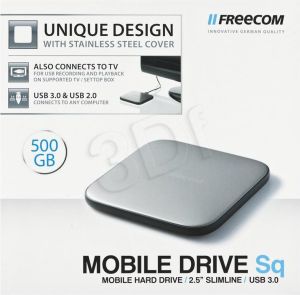 Dysk zewnętrzny HDD FreeCom HDD 500 GB Srebrny (56153) 6