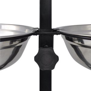 Pets Collection Miska dla psa na stojaku regulowanym 2x1,8l uniwersalny 2