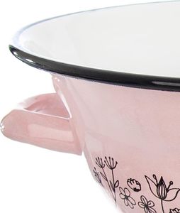 Orion Miska misa emaliowana retro KWIATY 26 cm 2