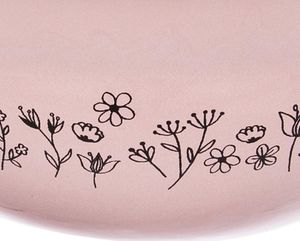 Orion Miska misa emaliowana retro KWIATY 26 cm 3