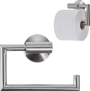Bathroom Solutions Uchwyt na papier toaletowy Srebrny (442470) 1