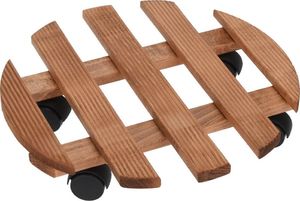 ProGarden Podstawka pod donicę na kółkach drewniana 35cm 1