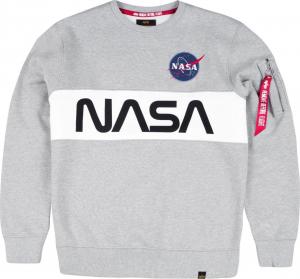 Alpha Industries Bluza męska NASA Inlay szara r. L (178308-17) 1