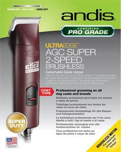 Maszynka do strzyżenia psa Andis Andis AGC Super 2 Speed Brushless - maszynka sieciowa z silnikiem bez-szczotkowym, dwubiegowa, z nożem ceramicznym 1.5 mm fuksja 5