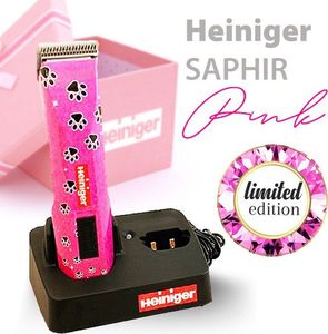 Maszynka do strzyżenia psa Heiniger Heiniger Saphir - maszynka bezprzewodowa, edycja limitowana - różowa w łapki uniwersalny 1