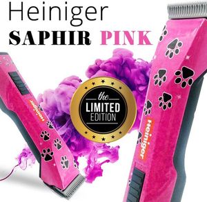 Maszynka do strzyżenia psa Heiniger Heiniger Saphir - maszynka bezprzewodowa, edycja limitowana - różowa w łapki uniwersalny 2