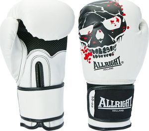 Allright Rękawice bokserskie SKULL 10oz białe uniwersalny 1
