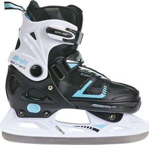 Rolki Allright Łyżworolki 2w1 Rolki+Łyżwy hokejowe Max Power biało-czarne 33-36 3