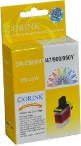 Tusz Orink Tusz do drukarek Brother LC950Y | Yellow | 17,5ml. CB09/900/950Y OR 1