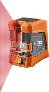 Neo Laser krzyżowy 75-101 czerwony 15 m 2
