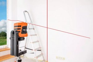 Neo Laser krzyżowy 75-101 czerwony 15 m 9