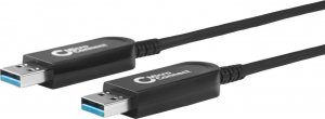 Kabel USB MicroConnect USB-A - USB-A 20 m Czarny (USB3.0AA20BOP) 1