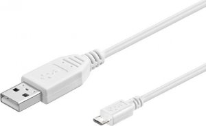 Adapter USB MicroConnect Micro USB Cable, White, 0.15m 1