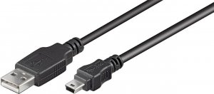 Kabel USB MicroConnect USB-A - miniUSB 10 m Czarny (USBAMB510) 1