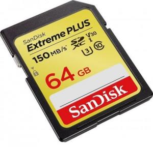 Karta SanDisk Extreme Plus SDXC 64 GB Class 10 UHS-I/U3 V30 (SDSDXW6-064G-GNCIN) 2