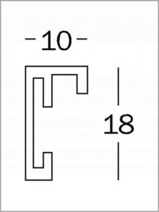 Ramka Walther Walther Chair DIN A3 29,7x42 Aluminium black AJ342B 3