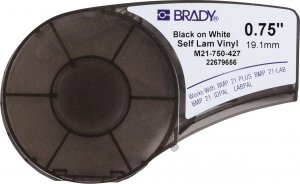 Brady Black on White 4,26m x 19,05mm 1