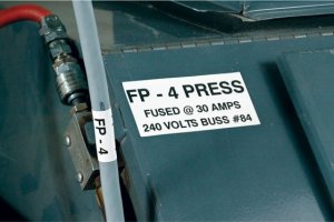 Brady Black on White 6,4m x 9,53mm 5