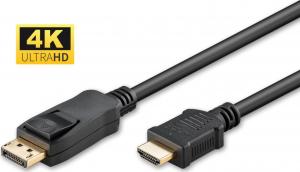 Kabel MicroConnect DisplayPort - HDMI 0.5m czarny (DP-HDMI-0504K) 1
