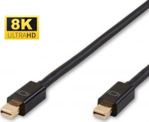 Kabel MicroConnect DisplayPort Mini - DisplayPort Mini 1m czarny (MDPMDP1BV1.4) 1