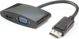 Adapter AV MicroConnect DisplayPort - HDMI - D-Sub (VGA) czarny (DPHDMIVGA) 1