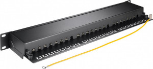 Goobay Patch panel 19" 1U 24x RJ45 STP Kat. 6A (90854) 2