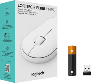 Mysz Logitech M350 Pebble White (910-005716) 9