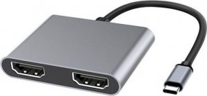 Stacja/replikator MicroConnect USB-C (USB3.1CHDMIX2) 1