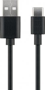 Kabel USB MicroConnect USB-A - 1 m Czarny (USB3.1CCHAR1B) 1