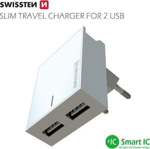 Ładowarka Swissten 2x USB-A 3 A (22032000) 4