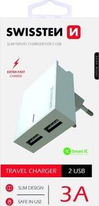 Ładowarka Swissten 2x USB-A 3 A (22032000) 7
