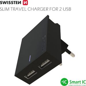 Ładowarka Swissten 2x USB-A 3 A (22031000) 4