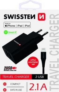 Ładowarka Swissten 2x USB-A 2.1 A (22056000) 1