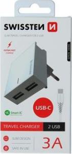 Ładowarka Swissten 2x USB-A 3 A (22043000) 2