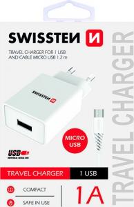 Ładowarka Swissten 1x USB-A 1 A (22061000) 2