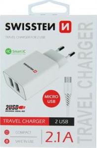 Ładowarka Swissten 2x USB-A 3 A (22051000) 2