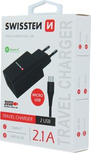 Ładowarka Swissten 2x USB-A 2.1 A (22052000) 5