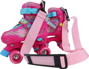 Isenzo Pasek do transportu rolek, wrotek różowy 4