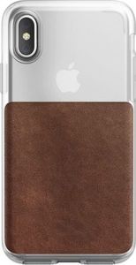 Nomad Nomad Case Clear Leather Brown iPhone X / Xs 1
