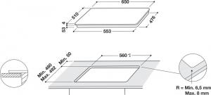 Płyta grzewcza Whirlpool SMC 654 F/BT/IXL 8
