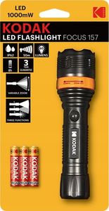 Latarka Kodak Latarka Turystyczna Led Focus 157 60lm Ip62 Zoom + 3 Baterie 3