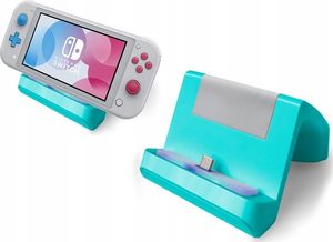 MARIGames stacja ładująca 2w1 do Nintendo Switch Lite turkusowa (SB5214) 3