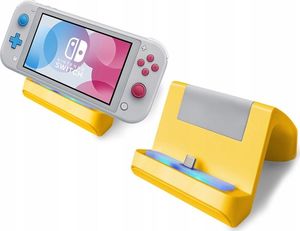 MARIGames stacja ładująca 2w1 do Nintendo Switch Lite żółta (SB5215) 3