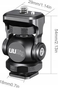 Ulanzi Głowica Uchwyt Na Monitor Na Sanki Iso Gwint 1/4"" / Ulanzi R015 4