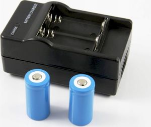 Ładowarka do aparatu Travor Ładowarka Do Akumulatorów Cr-123a Cr123a 123 A 7