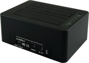 Stacja dokująca LC-Power 2.5"/3.5" SATA - USB-C 3.2 Gen 2 (LC-DOCK-C) 4