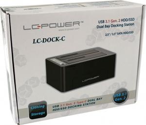 Stacja dokująca LC-Power 2.5"/3.5" SATA - USB-C 3.2 Gen 2 (LC-DOCK-C) 5